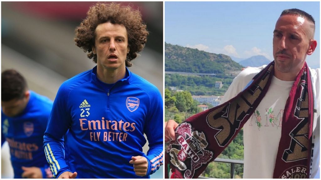 Franck Ribery và David Luiz có thể sẽ thi đấu cho CLB Salermitana tại Serie A