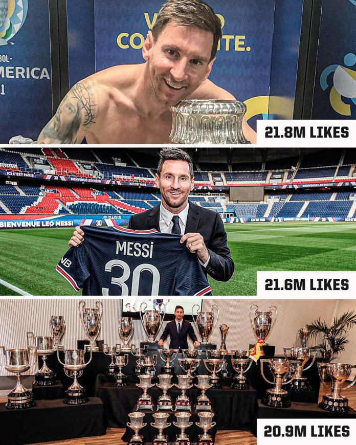 Messi trở thành siêu sao trên Instagram và Facebook