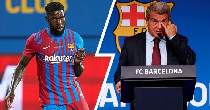 Trước thông tin chuyển nhượng, Umtiti đã gặp chủ tịch Joan Laporta để cứu vãn tình hình